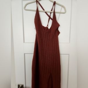 Aritzia NWT mocha sorbet crochet dress size medium